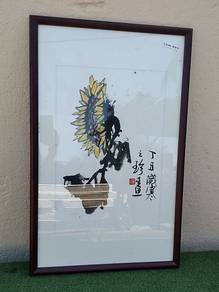 Y54T Lukisan Seni Traditional Chinese Ink Wash Art