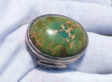 Turquoise Gemstone  Sterling Silver Handmade Ring