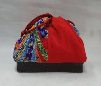 Kinchaku Purse Japanese Pouch Bag Kimono Clutch