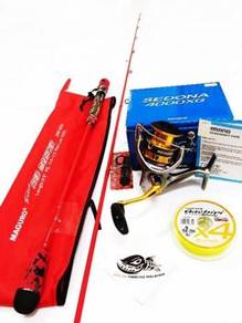 Maguro red monster combo shimano sedona reel