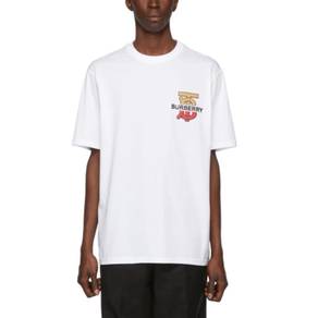 Burberry White Gately Oversize T-Shirt