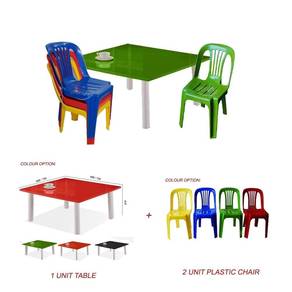 Set Meja Kanak-Kanak 1+2 | Kids Table & Chair Set