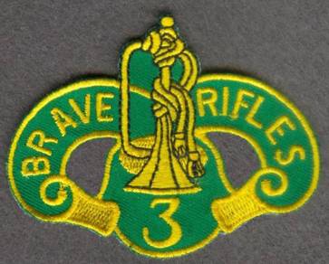 3rd Armored Cavalry Regiment Brave DU Army Patch