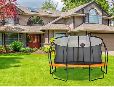 4.88m Trampoline with Zipper Enclosure Net Jumping