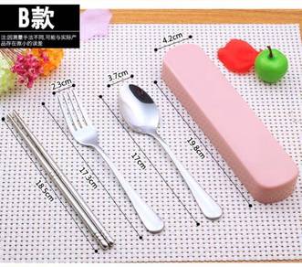 Portable Tableware Dinnerware Sudu Garpu Penyepit