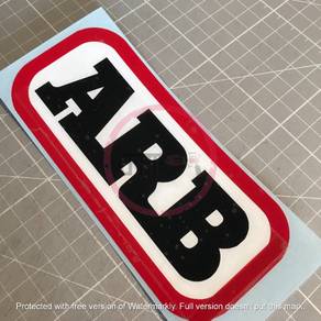 CFS436 ARB 4X4 roofrack Logo Stiker Sticker Vinyl