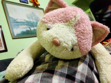 LikeNewFurry+-28.5inchesPink/WhiteDogToy