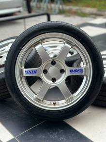 Te37 16 inch sportrim Wira myvi alza city