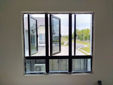 Tingkap Casement Multi Point bilik Office Aluminiu