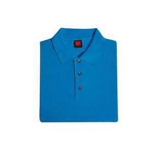 T-shirt Plain Polo OrenSport Short Sleeve Sea Blue