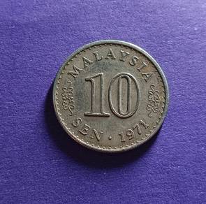 10 sen (V3) tahun 1971