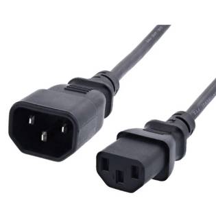 Computer Male To Female Power Extension Cable(NEW)
