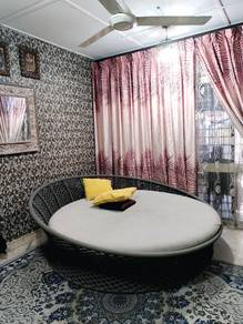 Round Rotan Daybed / Sofa Besar