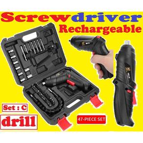 Pemutar Skru Gerudi Screwdriver Screw Driver Drill