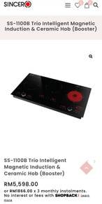 BRAND NEW SINCERO SS-1100B Induction Ceramic Hob (