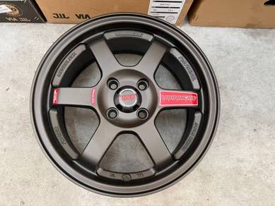 New rim 15x6.5jj volk rays te37 dark bronze offer