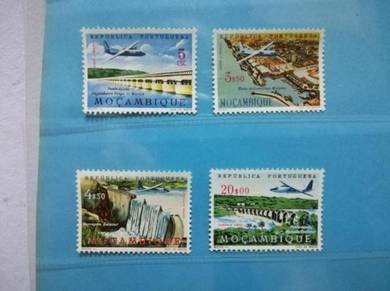 1962 Portuguese Mozambique Stamp Aircrafts Landsca