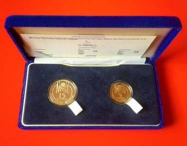 Dy 1989 coin set 15th SEA Games 5 & 15 proof
