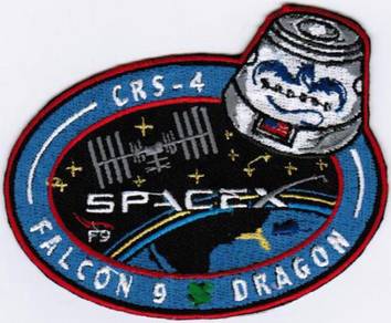 ISS Expedition 41 Dragon CRS-4 Spacex Space Patch