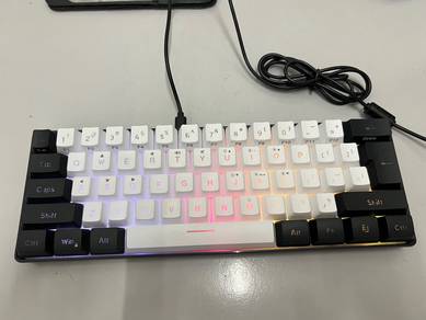RGB Gaming Keyboard– USB Wired Mechanical Feel