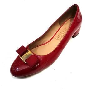 Salvatore Ferragamo Pumps Heel Vara Ribbon Leather