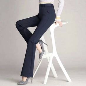 Women Office Work Dark Blue Trousers
