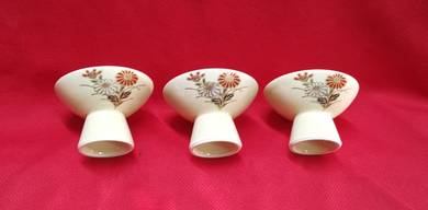 Set of 3 Vintage Japanese Porcelain Hot Sake Cups