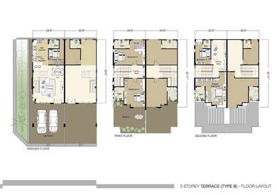 3-storey Terraced House For Sale in Simpang Ampat,PNG