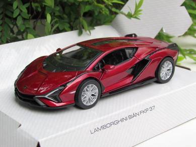 Kinsmart Diecast Car Lamborghini Sian Fkp 37 Red