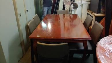 Dining table 6 chair 
