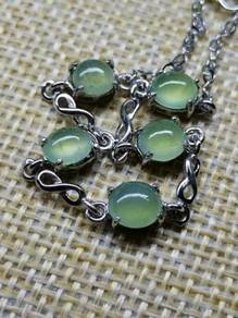 Icy Green 100% Type A Burma Jadeite Jade Bracelet