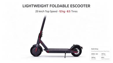 BRAND NEW🔥Foldable ELECTRIC SCOOTER🛴–UP TO 60KM⚡