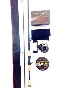Shakespeare casting rod combo fishdrops bc reel