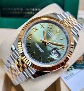 Brand New Rolex Datejust 41mm 126333 Green Roman 