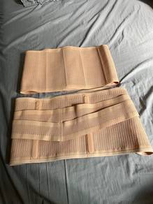 90% brand new (only worn twice) postpartum belly binder set