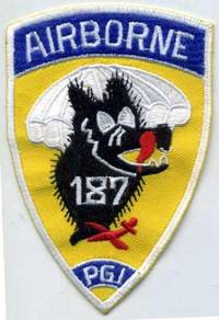 187th Airborne Para-Gilder Infantry ArmyPatch