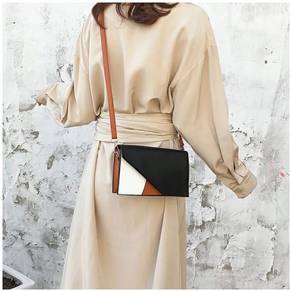 Fashion Women Mini Sling Bag Black and White