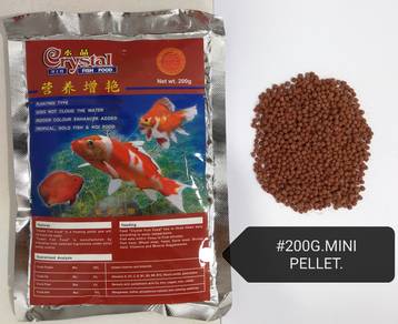 Crystal Fish Food 200gram Mini Feed Aquarium Ikan