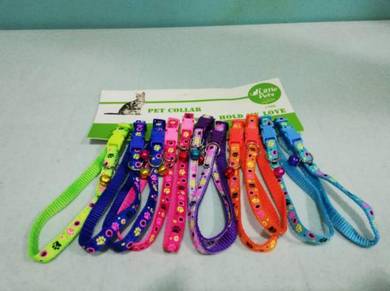 Cat Collar with Bell Adjustable Length 10mm Width