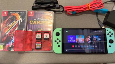 Nintendo Switch with 3 game