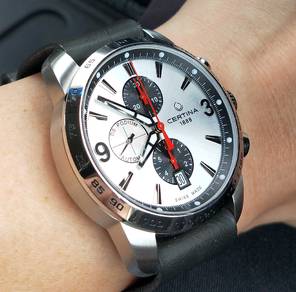 Certina Panda chronograph auto watch