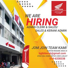 JAWATAN KOSONG admin , sales admin