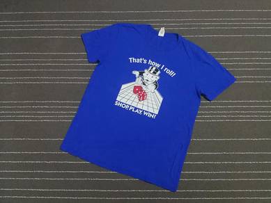 gildan MONOPOLY BLUE TEE L