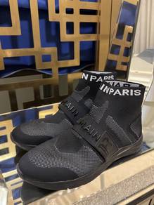 Balmain Paris High Top Sock Sneakers Black