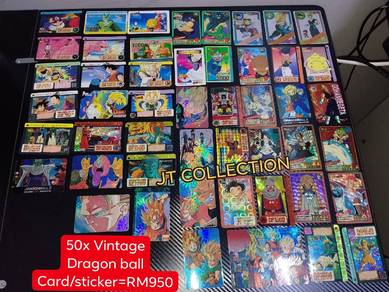 50x vintage Dragon ball card & sticker