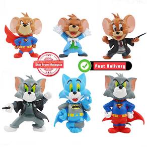 Cartoon Tom and Jerry cat & mouse Action Figures