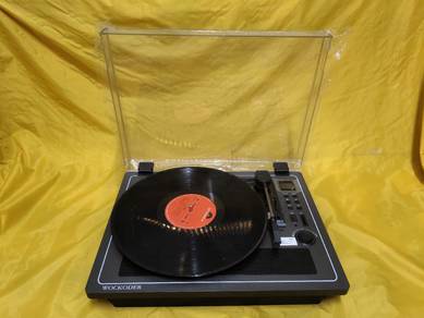 wockorder vinyl player, mesin piring hitam 