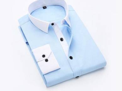 2-In-1 RED GREY MEN LONG SLEEVE SHIRT FREE POSTAGE