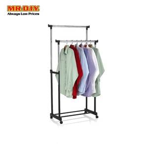 (FREE GIFT BASKET BAJU)Double Bar Cloth rack
