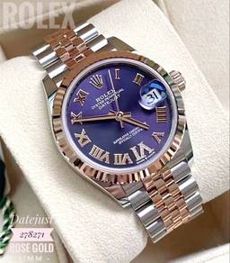 Rolex Datejust 278271 31mm Rose Gold purple